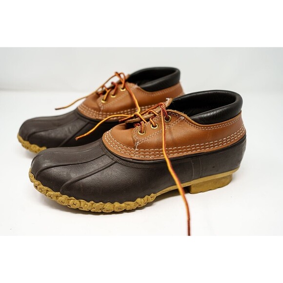 L.L. Bean Duck Boots Women's 9 Brown Slip-On Low Top Round Toe Waterproof - Picture 1 of 10
